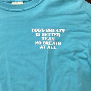 Comfort Colors Shirts - Comfort colors aqua medium hogs breath tee Comfort Colors Shirts - Comfort colors aqua medium hogs breath tee